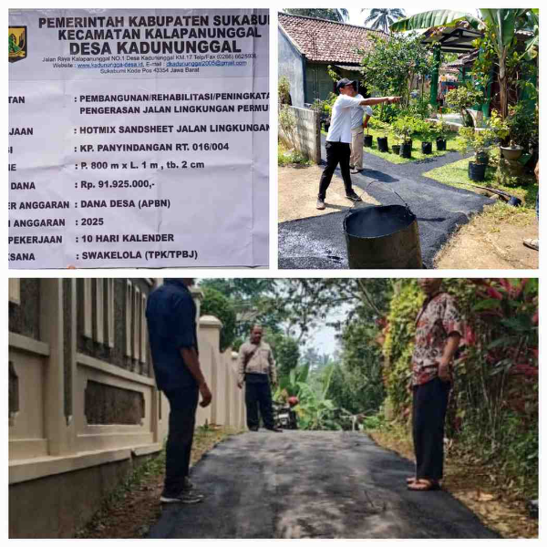 Kegiatan Pelaksanaan Pengaspalan 
