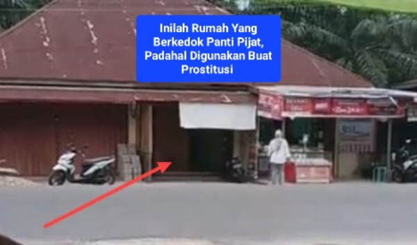 Fhoto  : Rumah yang diduga di jadikan tempat Portisusi