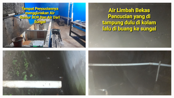 Fhoto : Saat cek lokasi di Lokasi pencucian Bekas ompreng MBG
